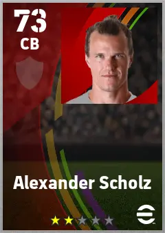 Alexander Scholz eFootball 2026 player card — 73 OVR CB