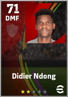 Didier Ndong eFootball 2026 player card — 71 OVR DMF