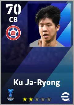 Ku Ja-Ryong eFootball 2026 player card — 70 OVR CB
