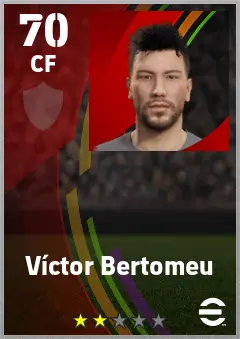 Victor Bertomeu eFootball 2026 player card — 70 OVR CF