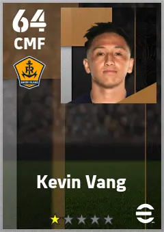Kevin Vang eFootball 2026 player card — 64 OVR CMF