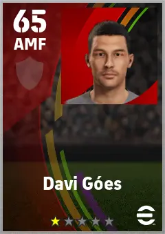 Davi Goes eFootball 2026 player card — 65 OVR AMF
