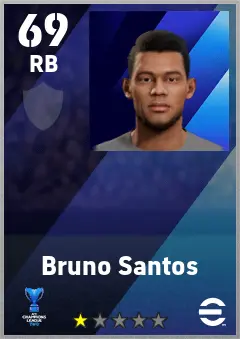 Bruno Santos eFootball 2026 player card — 69 OVR RB
