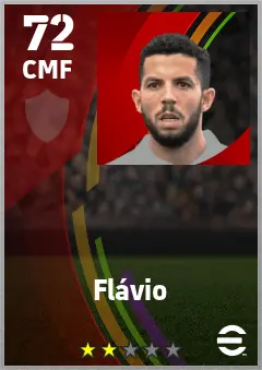 Flavio eFootball 2026 player card — 72 OVR CMF