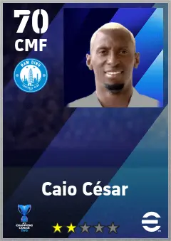 Caio Cesar eFootball 2026 player card — 70 OVR CMF