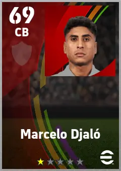 Marcelo Djalo eFootball 2026 player card — 69 OVR CB