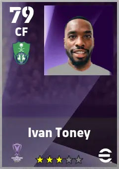 Ivan Toney eFootball 2026 player card — 79 OVR CF