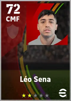 Leo Sena eFootball 2026 player card — 72 OVR CMF