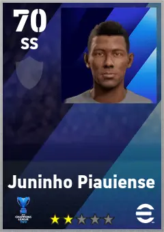 Juninho Piauiense eFootball 2026 player card — 70 OVR SS