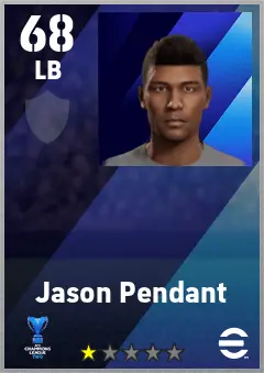 Jason Pendant eFootball 2026 player card — 68 OVR LB