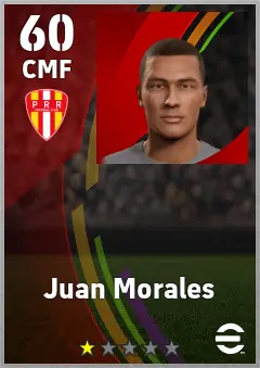 Juan Morales eFootball 2026 player card — 60 OVR CMF
