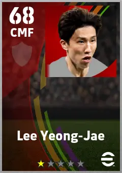 Lee Yeong-Jae eFootball 2026 player card — 68 OVR CMF