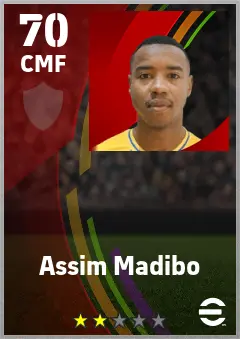 Assim Madibo eFootball 2026 player card — 70 OVR CMF