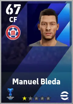 Manuel Bleda eFootball 2026 player card — 67 OVR CF