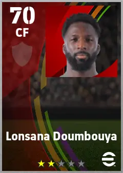 Lonsana Doumbouya eFootball 2026 player card — 70 OVR CF