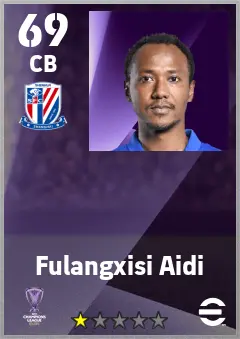 Fulangxisi Aidi eFootball 2026 player card — 69 OVR CB