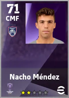Nacho Mendez eFootball 2026 player card — 71 OVR CMF