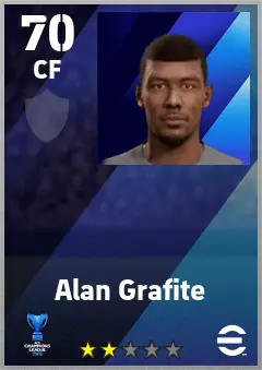 Alan Grafite eFootball 2026 player card — 70 OVR CF