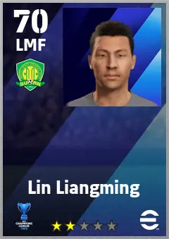 Lin Liangming eFootball 2026 player card — 70 OVR LMF