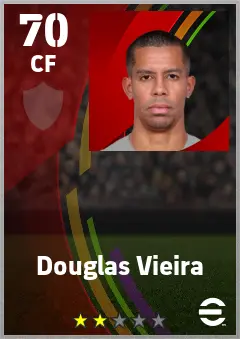 Douglas Vieira eFootball 2026 player card — 70 OVR CF