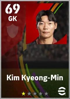 Kim Kyeong-Min eFootball 2026 player card — 69 OVR GK