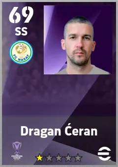 Dragan Ceran eFootball 2026 player card — 69 OVR SS