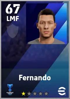 Fernando eFootball 2026 player card — 67 OVR LMF