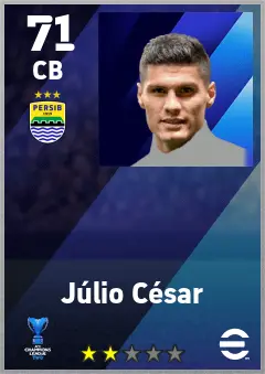 Julio Cesar eFootball 2026 player card — 71 OVR CB