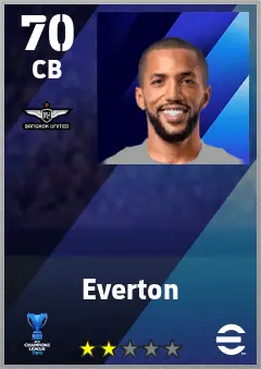 Everton eFootball 2026 player card — 70 OVR CB