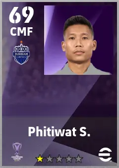 Phitiwat S. eFootball 2026 player card — 69 OVR CMF