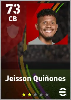 Jeisson Quinones eFootball 2026 player card — 73 OVR CB