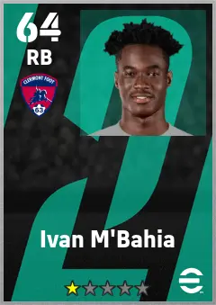 Ivan M Bahia eFootball 2026 player card — 64 OVR RB