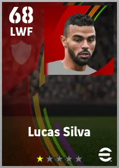 Lucas Silva eFootball 2026 player card — 68 OVR LWF