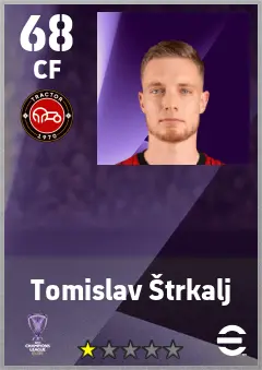 Tomislav Strkalj eFootball 2026 player card — 68 OVR CF