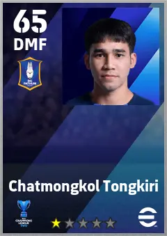 Chatmongkol Tongkiri eFootball 2026 player card — 65 OVR DMF