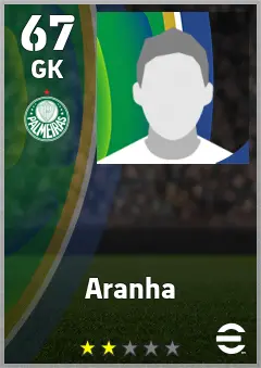 Aranha eFootball 2026 player card — 67 OVR GK