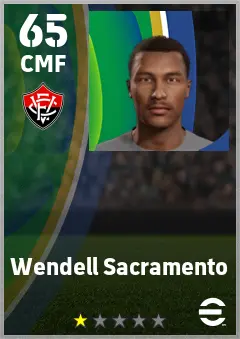 Wendell Sacramento eFootball 2026 player card — 65 OVR CMF