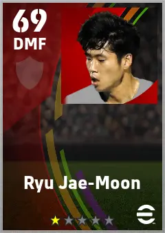 Ryu Jae-Moon eFootball 2026 player card — 69 OVR DMF