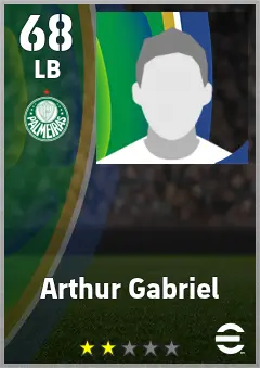 Arthur Gabriel eFootball 2026 player card — 68 OVR LB