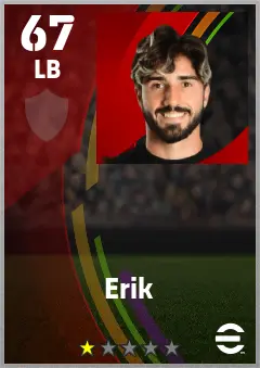 Erik eFootball 2026 player card — 67 OVR LB