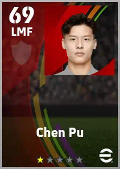 Chen Pu eFootball 2026 player card — 69 OVR LMF