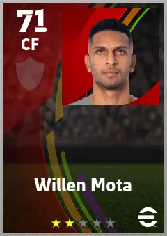 Willen Mota eFootball 2026 player card — 71 OVR CF