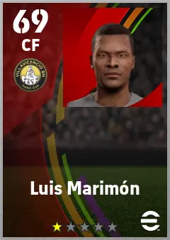 Luis Marimon eFootball 2026 player card — 69 OVR CF