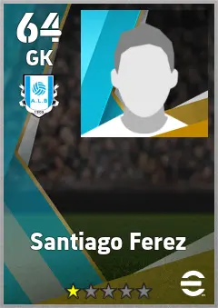Santiago Ferez eFootball 2026 player card — 64 OVR GK