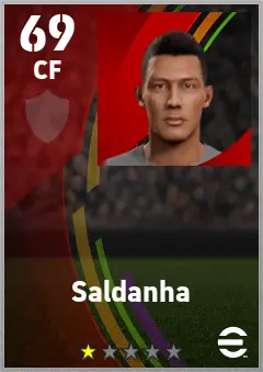 Saldanha eFootball 2026 player card — 69 OVR CF