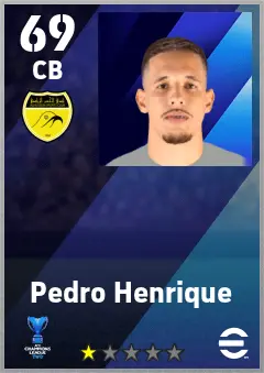 Pedro Henrique eFootball 2026 player card — 69 OVR CB