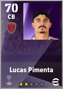 Lucas Pimenta eFootball 2026 player card — 70 OVR CB