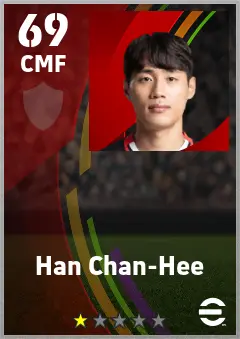Han Chan-Hee eFootball 2026 player card — 69 OVR CMF
