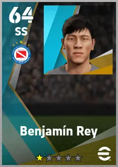 Benjamin Rey eFootball 2026 player card — 64 OVR SS
