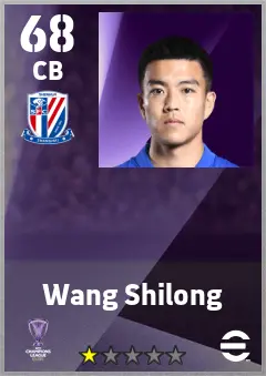 Wang Shilong eFootball 2026 player card — 68 OVR CB